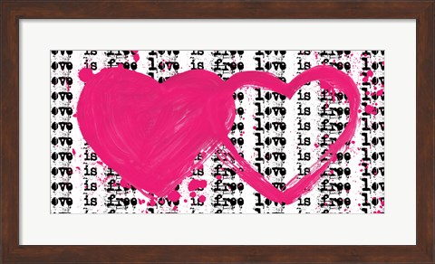 Framed Twin Hearts Print
