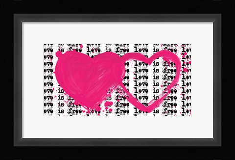 Framed Twin Hearts Print