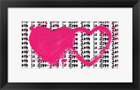 Framed Twin Hearts Print