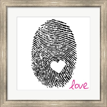 Framed Love Thumbprint Print