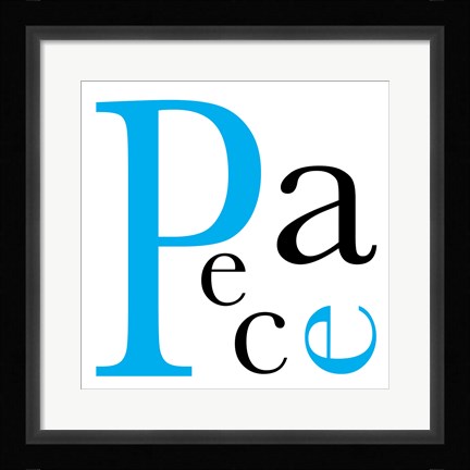 Framed Peace 4 Print
