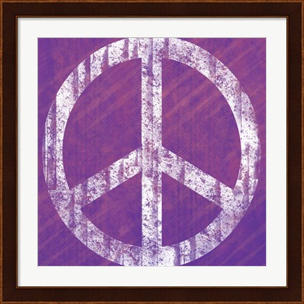 Framed Purple Peace Print