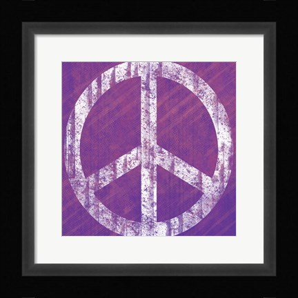 Framed Purple Peace Print