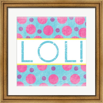 Framed LOL Dots Print