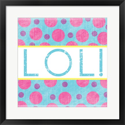 Framed LOL Dots Print