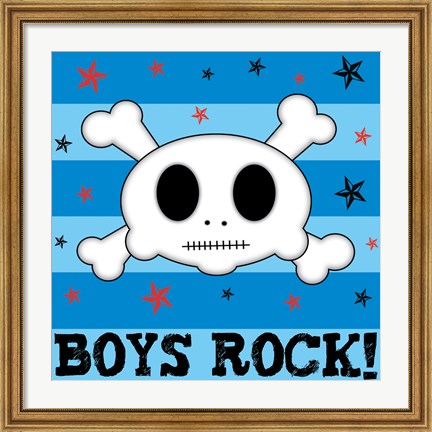 Framed Boys Rock Print