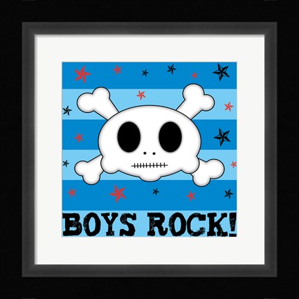 Framed Boys Rock Print