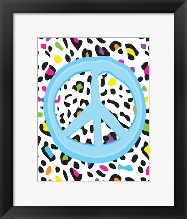 Framed Leopard Peace 2 Print