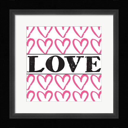 Framed Love - Pink Sharpie Print