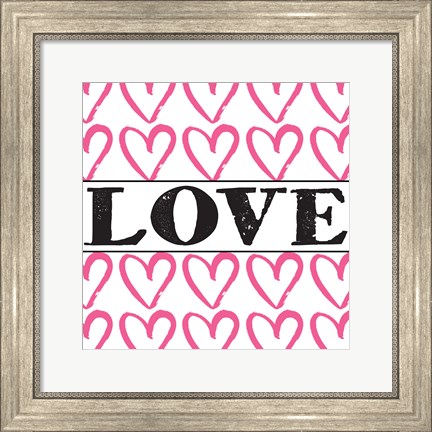 Framed Love - Pink Sharpie Print