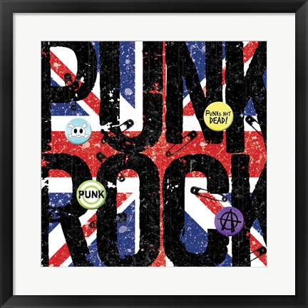 Framed Punk Rock Print