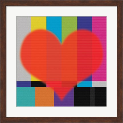Framed Red Heart Print