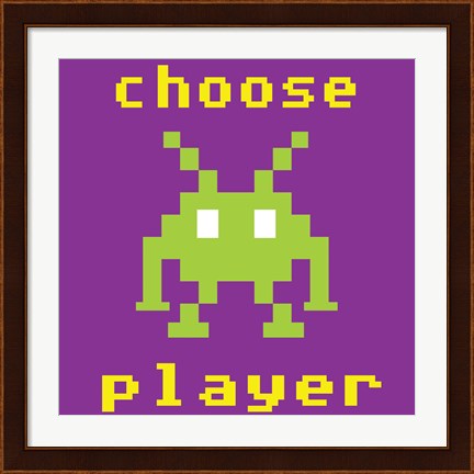 Framed Choose Player Print