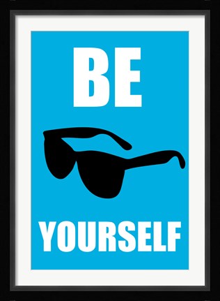 Framed Be Yourself - Blue Print