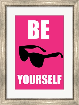 Framed Be Yourself - Pink Print