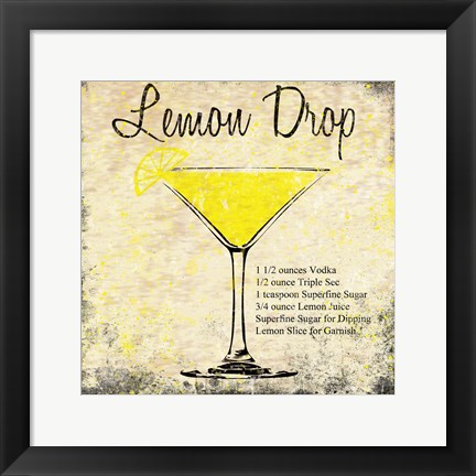 Framed Lemon Drop Print