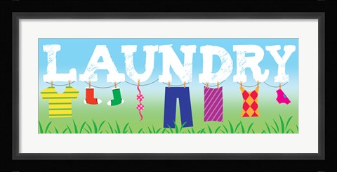Framed Laundry Print