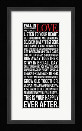 Framed Fall in Love 2 Print
