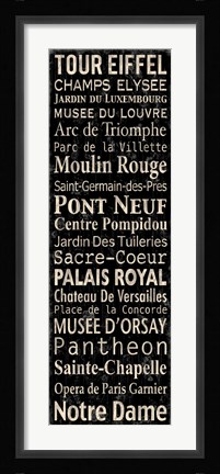 Framed Paris Print