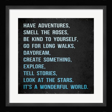 Framed Smell the Roses 3 Print