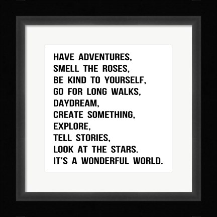 Framed Smell the Roses 5 Print