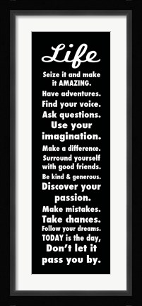 Framed Life 1 Print