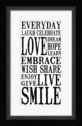 Framed Everyday 1 Print