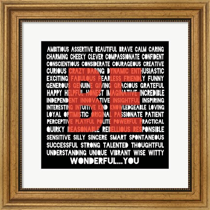 Framed Be Ambitious Print