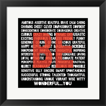 Framed Be Ambitious Print