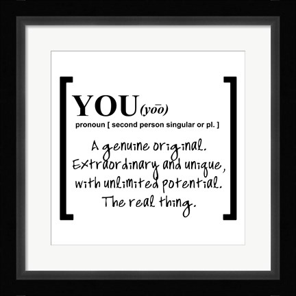 Framed You 2 Print
