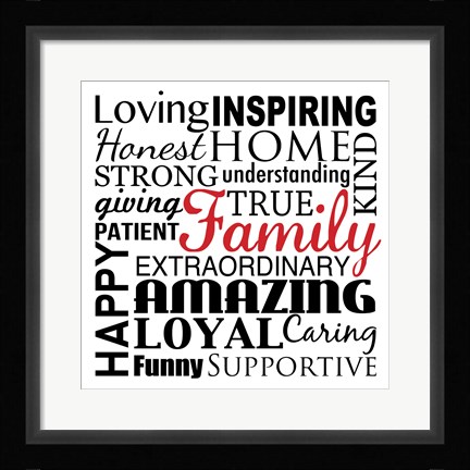 Framed Loving Inspiring 1 Print