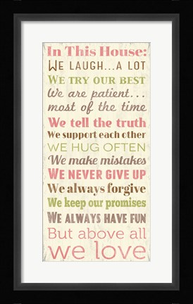 Framed In This House 1 Print