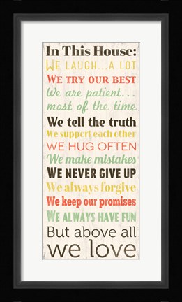 Framed In This House 2 Print