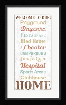 Framed Welcome Print