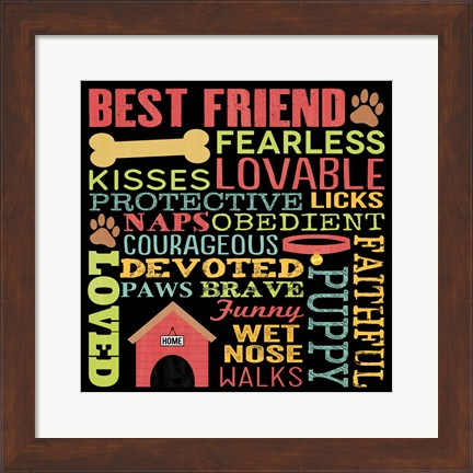 Framed Best Friend Print