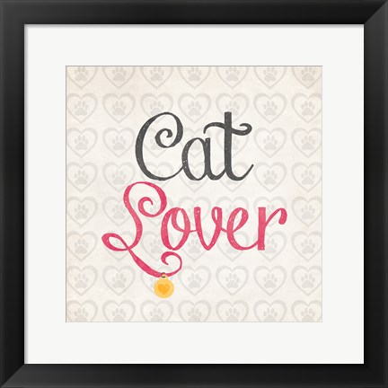 Framed Cat Lover Print