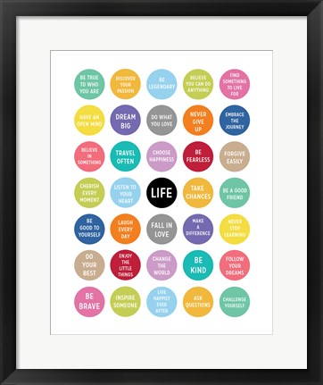 Framed Life - Circles Print