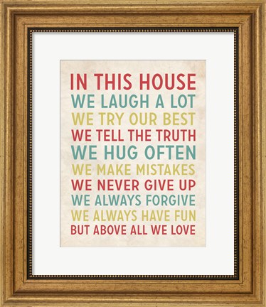 Framed In This House 3 Print