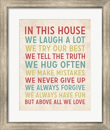 Framed In This House 3 Print