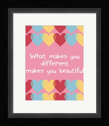 Framed What Makes You Different 2 Print
