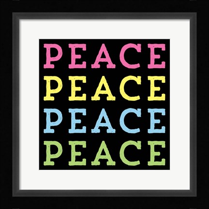 Framed 4 Peace Print