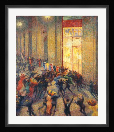 Framed Riot in the Gallery, 1910 Print