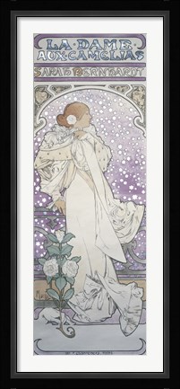 Framed La Dame aux Camelias Print