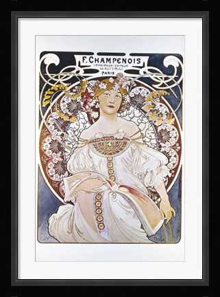 Framed F Champenois, Paris 1898 Print