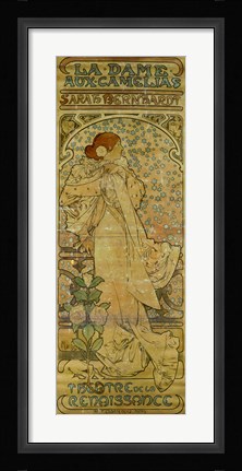 Framed La Dame aux Camelias, Paris 1894 Print