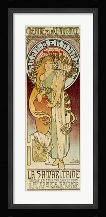 Framed La Samaritaine, Paris 1894 Print