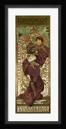 Framed Lorenzaccio, Paris, 1896 Print