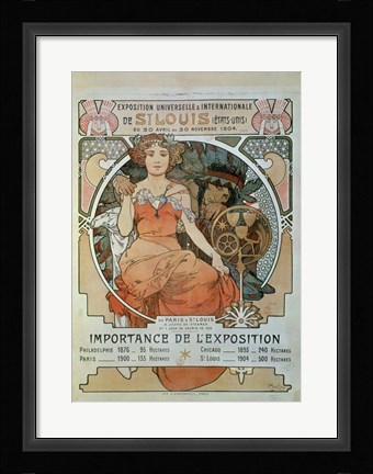 Framed Universal and International Exhibition in St Louis, 1904 Print