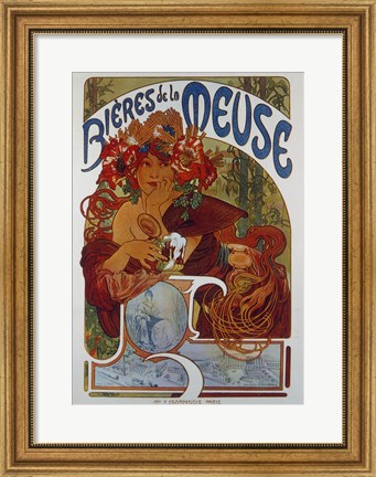 Framed Beers from the Meuse Print