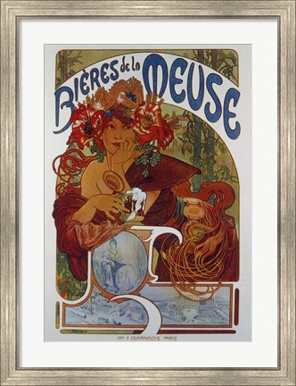 Framed Beers from the Meuse Print
